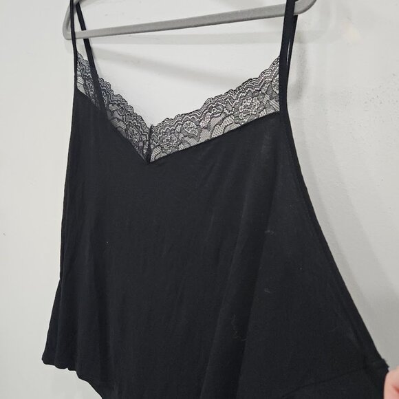 Modcloth Black Lace Trim Tank Top Camisole Plus Floral Lingerie New Tag Size 4X - Picture 5 of 8